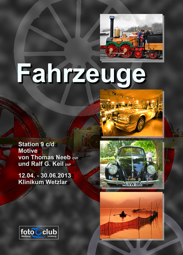 Ausstellung Fahrzeuge im Klinikum